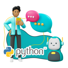 Умный чат-бот на Python - КИБЕРшкола программирования для детей, компьютерные курсы для школьников, начинающих и подростков - KIBERone г. Саратов
