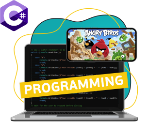 Программирование на C#. Удивительный мир 2D-игр - Школа программирования для детей, компьютерные курсы для школьников, начинающих и подростков - KIBERone г. Саратов